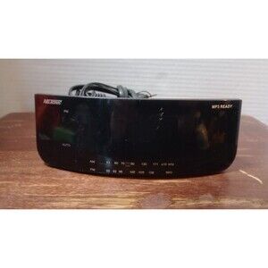 Nelsonic NLC608a Digital AM/FM AUX INPUT LED Clock Radio Dual Alarm Snooze